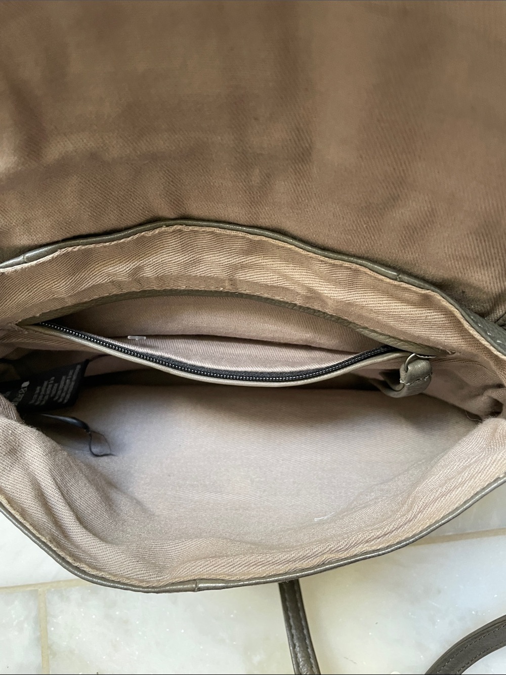 Boho Fringe Crossbody Bag in Olive - Picture 6 of 6